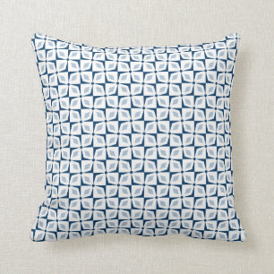 Abstraktes geometrisches Blumenmuster Kissen