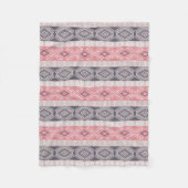 Abstraktes geometrisches boho Artmuster Fleecedecke (Vorderseite)