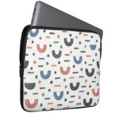 Abstraktes geometrisches Boho-Muster Laptopschutzhülle (Vorne Rechts)