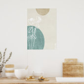 Abstraktes geometrisches Botanisches Wall-Art-Post Poster (Küche)