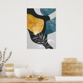 Abstraktes geometrisches Botanisches Wall-Art-Post Poster (Küche)