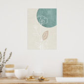 Abstraktes geometrisches Botanisches Wall-Art-Post Poster (Küche)
