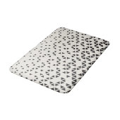 Abstraktes geometrisches Design Badematte (Schrägansicht)
