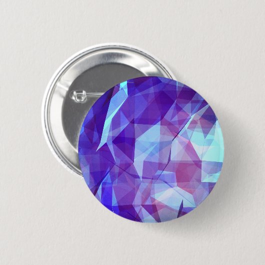 Abstraktes geometrisches Design Button (Vorne & Hinten)