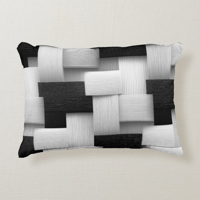 Abstraktes geometrisches Design Dekokissen (Vorderseite)