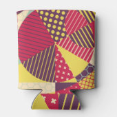 Abstraktes geometrisches Design Dosenkühler (Rückseite)