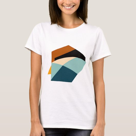 Abstraktes geometrisches Design - fette Formmuster T-Shirt (Vorderseite)