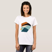 Abstraktes geometrisches Design - fette Formmuster T-Shirt (Vorne ganz)