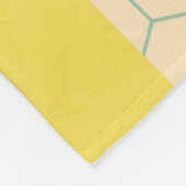 Abstraktes geometrisches Design Fleecedecke (Ecke)