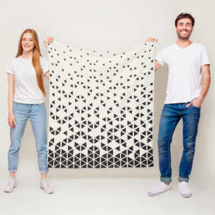 Abstraktes geometrisches Design Fleecedecke
