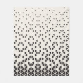 Abstraktes geometrisches Design Fleecedecke (Vorderseite)