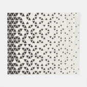 Abstraktes geometrisches Design Fleecedecke (Vorderseite (Horizontal))