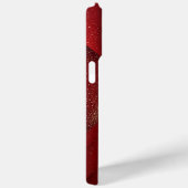 Abstraktes geometrisches Design in Rot und Gold Case-Mate iPhone Hülle (Rückseite / Rechts)
