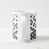 Abstraktes geometrisches Design Jumbo-Tasse (Rückseite)