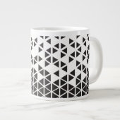 Abstraktes geometrisches Design Jumbo-Tasse (Vorderseite Rechts)