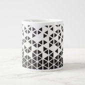 Abstraktes geometrisches Design Jumbo-Tasse (Vorderseite)