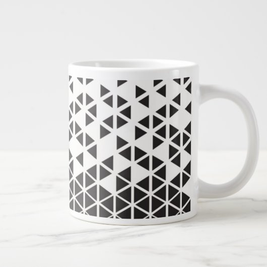 Abstraktes geometrisches Design Jumbo-Tasse (Rechts)