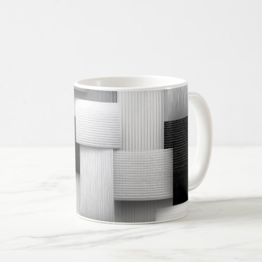 Abstraktes geometrisches Design Kaffeetasse (VorderseiteRechts)