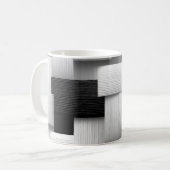 Abstraktes geometrisches Design Kaffeetasse (Vorderseite Links)