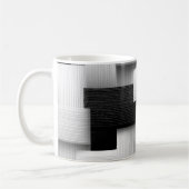Abstraktes geometrisches Design Kaffeetasse (Links)