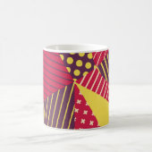 Abstraktes geometrisches Design Kaffeetasse (Mittel)