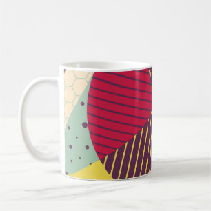 Abstraktes geometrisches Design Kaffeetasse