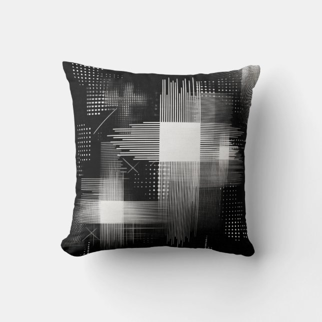 Abstraktes geometrisches Design Kissen (Vorderseite)