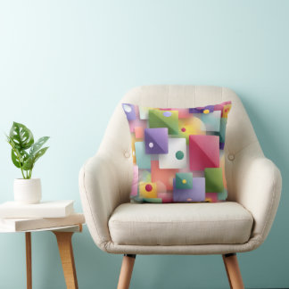 Abstraktes geometrisches Design Kissen