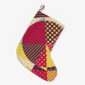 Abstraktes geometrisches Design Kleiner Weihnachtsstrumpf (Vorderansicht (hängend))