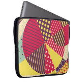 Abstraktes geometrisches Design Laptopschutzhülle (Vorne Rechts)