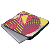 Abstraktes geometrisches Design Laptopschutzhülle (Vorne Knopf)