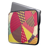Abstraktes geometrisches Design Laptopschutzhülle (Vorderseite Links)