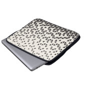 Abstraktes geometrisches Design Laptopschutzhülle (Vorne Knopf)