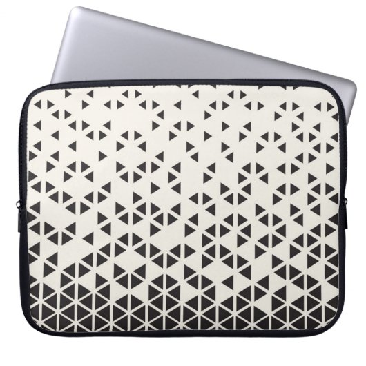 Abstraktes geometrisches Design Laptopschutzhülle (Vorderseite)