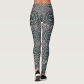 Abstraktes geometrisches Design Leggings (Rückseite)