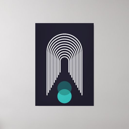 Abstraktes geometrisches Design Leinwanddruck (Vorderseite)