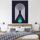 Abstraktes geometrisches Design Leinwanddruck (Insitu (Schlafzimmer))