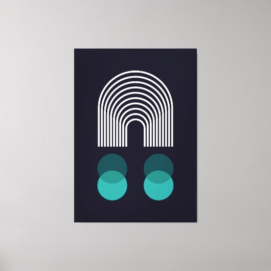 Abstraktes geometrisches Design Leinwanddruck (Vorderseite)