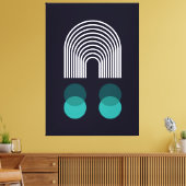 Abstraktes geometrisches Design Leinwanddruck (Insitu (Wohnzimmer))