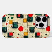 Abstraktes geometrisches Design mit Individuelle N Case-Mate iPhone Hülle (Rückseite (Horizontal))