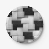 Abstraktes geometrisches Design Pappteller (Vorderseite)