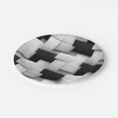 Abstraktes geometrisches Design Pappteller (Schrägansicht)