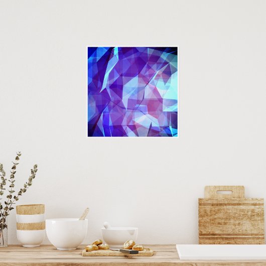 Abstraktes geometrisches Design Poster (Küche)