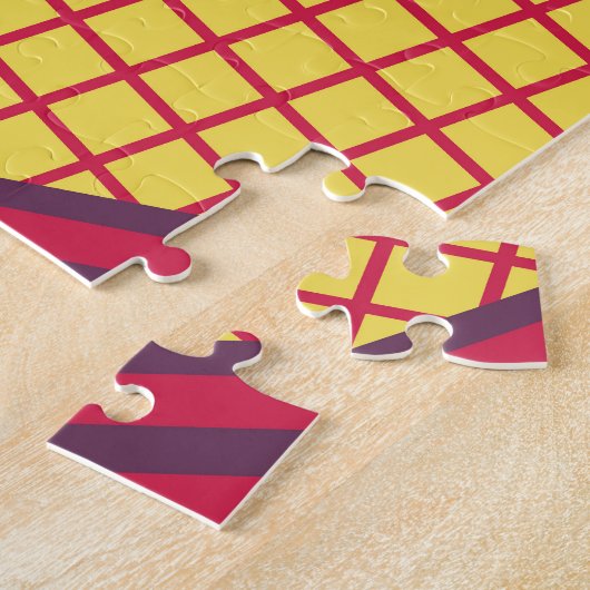 Abstraktes geometrisches Design Puzzle (Seite)