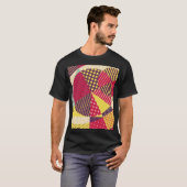 Abstraktes geometrisches Design T-Shirt (Vorne ganz)