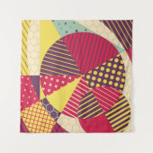 Abstraktes geometrisches Design Wandteppich (Vorderseite (Horizontal))