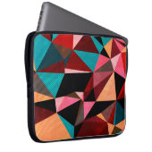 Abstraktes geometrisches Dreieck Laptopschutzhülle (Vorne Rechts)