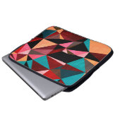 Abstraktes geometrisches Dreieck Laptopschutzhülle (Vorne Knopf)
