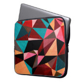 Abstraktes geometrisches Dreieck Laptopschutzhülle (Vorderseite Links)