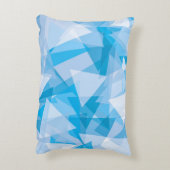 Abstraktes geometrisches Dreieck-Muster Akzentkiss Dekokissen (Rückseite(Vertikal))